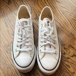 Converse Chucks All Star White platform Sneakers sz 7